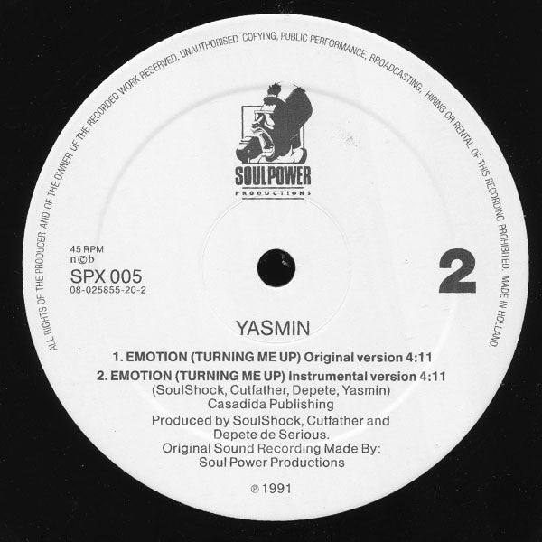 Yasmin (2) : Emotion (Turning Me Up) (12")