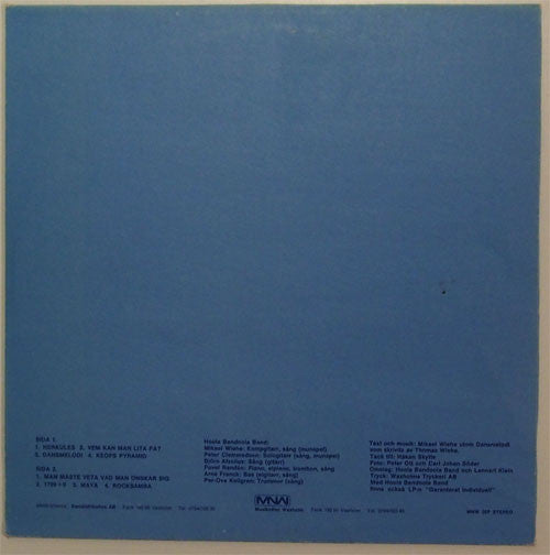 Hoola Bandoola Band : Vem Kan Man Lita På? (LP, Album, RE)