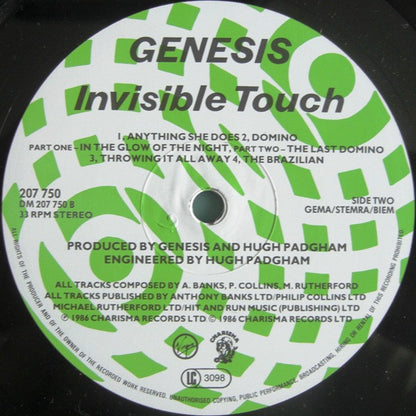 Genesis : Invisible Touch (LP, Album, Tex)