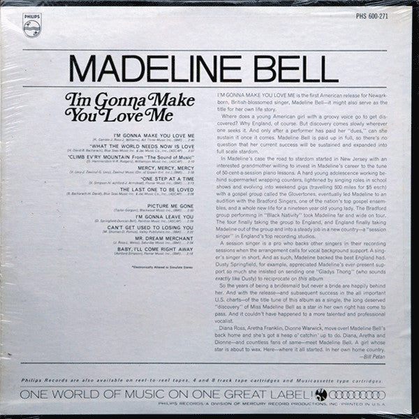 Madeline Bell : I'm Gonna Make You Love Me (LP, Album)