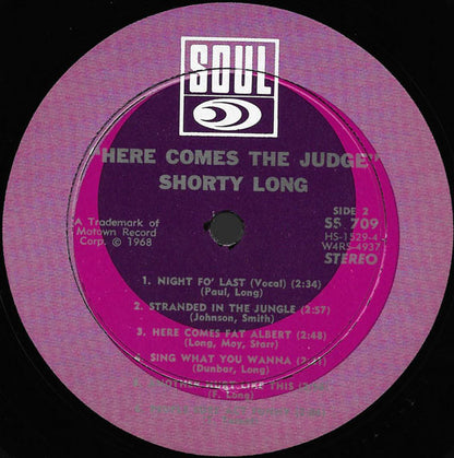 Shorty Long (2) : Here Comes The Judge (LP, Album, RCA)