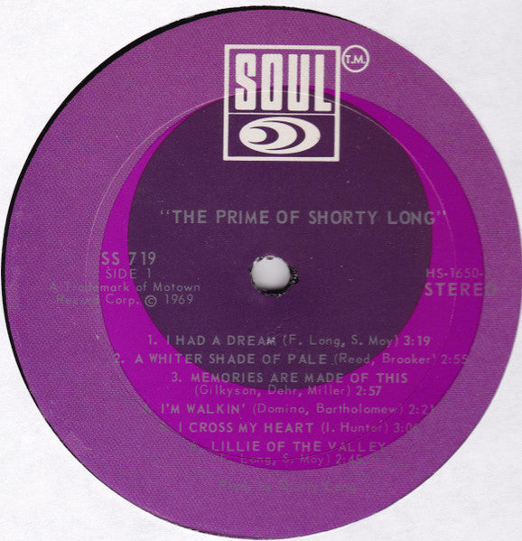 Shorty Long (2) : The Prime Of Shorty Long (LP, Album)