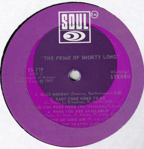 Shorty Long (2) : The Prime Of Shorty Long (LP, Album)