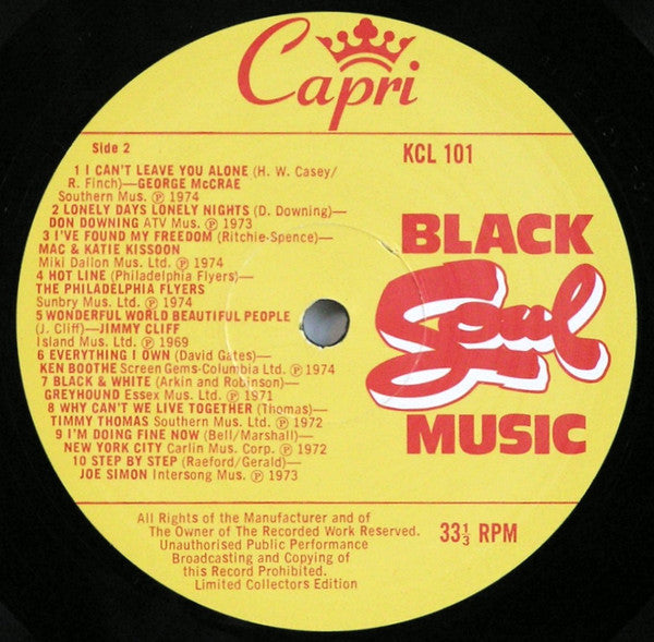 Various : Black Soul Music (LP, Comp)