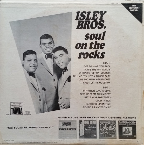 The Isley Brothers : Soul On The Rocks (LP, Album, Ind)