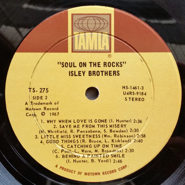 The Isley Brothers : Soul On The Rocks (LP, Album, Ind)
