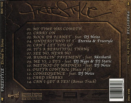 Freestyle (4) : Etched In Stone (CD, Album)