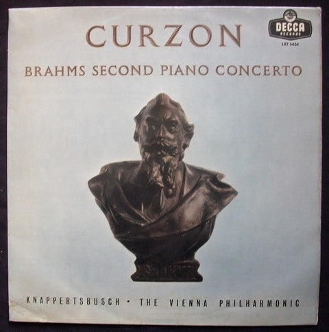 Clifford Curzon, Johannes Brahms, Wiener Philharmoniker, Hans Knappertsbusch : Second Piano Concerto (LP, Mono)