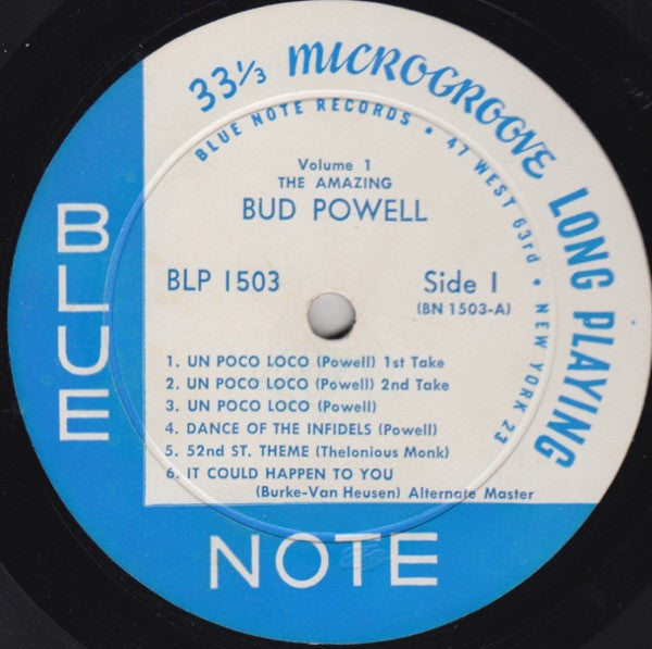 Bud Powell : The Amazing Bud Powell (Volume 1) (LP, Album, Mono, RM)