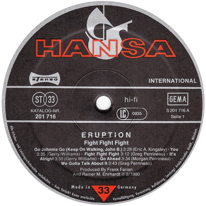 Eruption (4) : Fight Fight Fight (LP, Album)