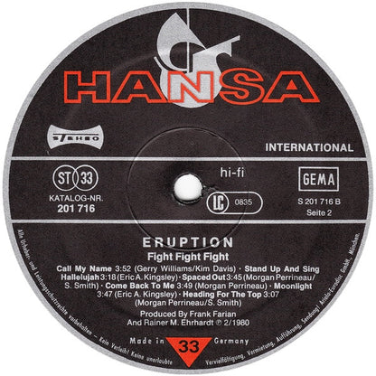Eruption (4) : Fight Fight Fight (LP, Album)
