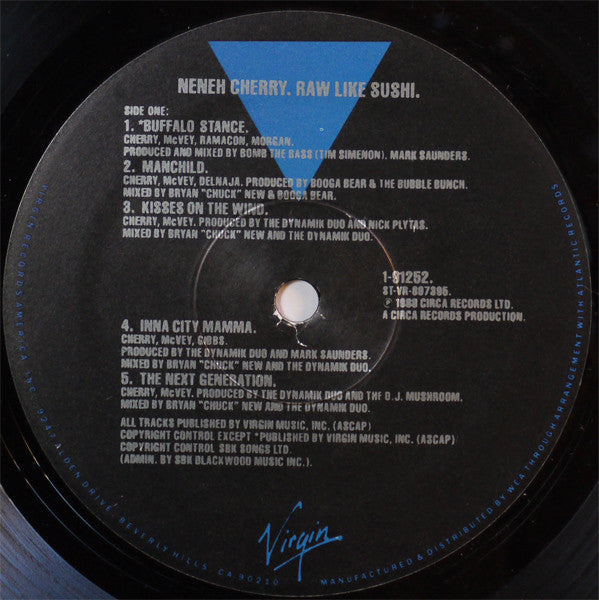Neneh Cherry : Raw Like Sushi (LP, Album, SRC)