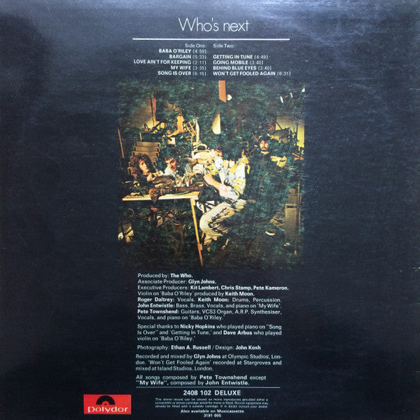 The Who : Who's Next (LP, Album)