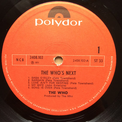 The Who : Who's Next (LP, Album)