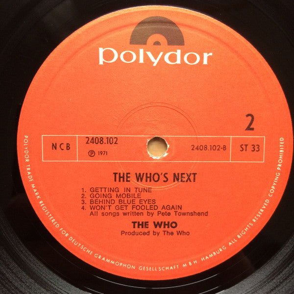 The Who : Who's Next (LP, Album)