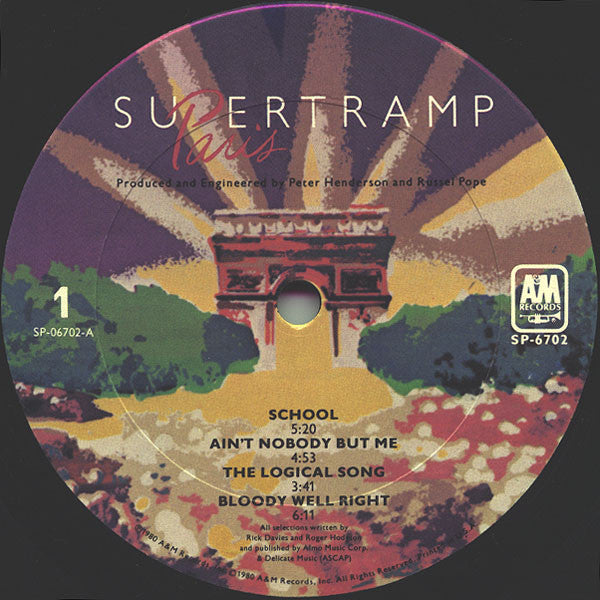 Supertramp : Paris (2xLP, Album, Pit)