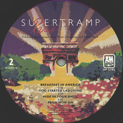 Supertramp : Paris (2xLP, Album, Pit)