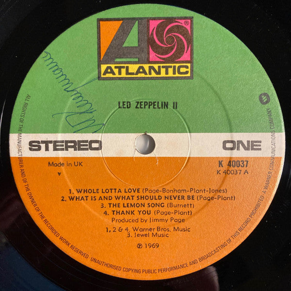 Led Zeppelin : Led Zeppelin II (LP, Album, Gat)
