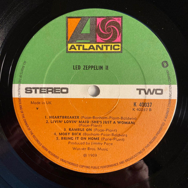 Led Zeppelin : Led Zeppelin II (LP, Album, Gat)