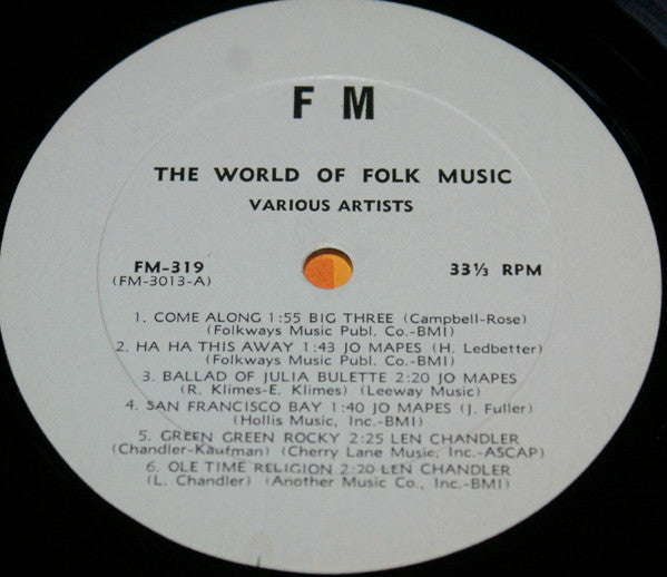 Various : The World Of Folk Music (LP, Comp)