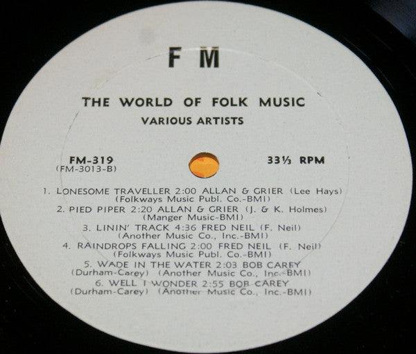 Various : The World Of Folk Music (LP, Comp)