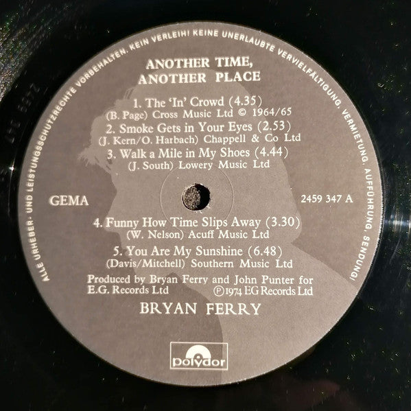 Bryan Ferry : Another Time, Another Place (LP, Album, RE, Gat)