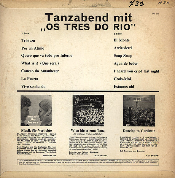 Os Tres Do Rio : Tanzabend Mit “Os Tres Do Rio” (LP)