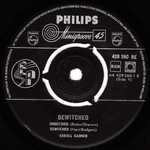 Erroll Garner : Bewitched (7", EP, Mono)