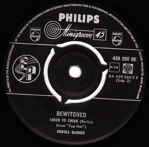 Erroll Garner : Bewitched (7", EP, Mono)