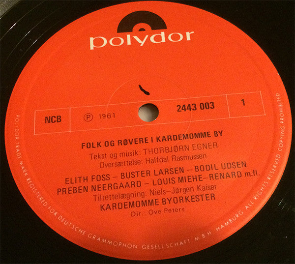 Various : Folk Og Røvere I Kardemomme By / Sørøvere, Hottentotter Og Muntre Musikanter (LP, RE)