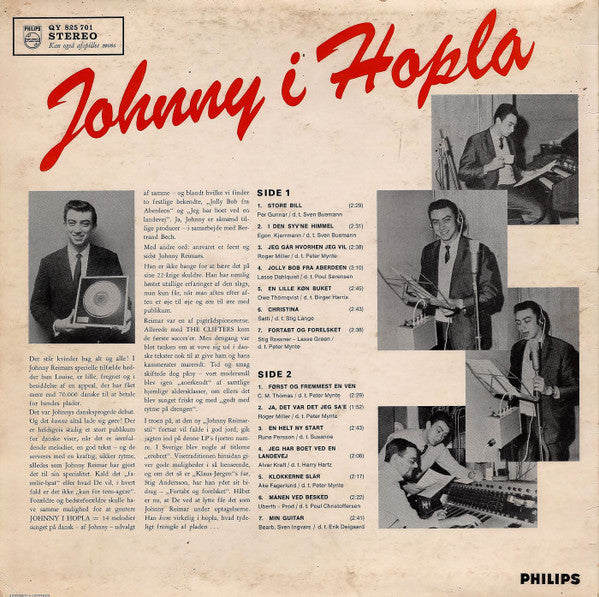 Johnny Reimar : Johnny I Hopla (LP, Album)