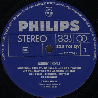 Johnny Reimar : Johnny I Hopla (LP, Album)