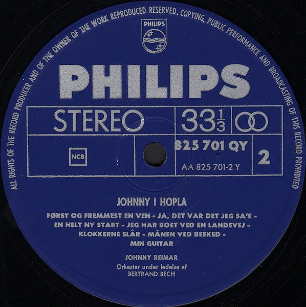 Johnny Reimar : Johnny I Hopla (LP, Album)