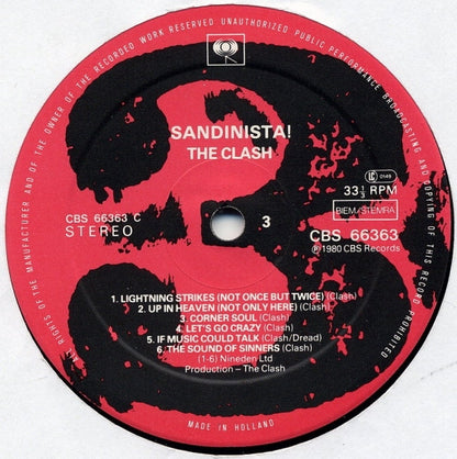 The Clash : Sandinista! (3xLP, Album)