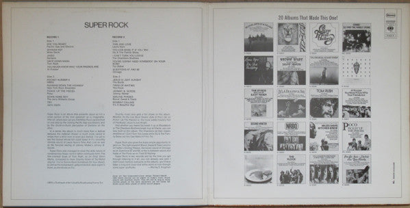 Various : Super Rock - 20 Great Artists 20 Great Cuts (2xLP, Comp, Gat)