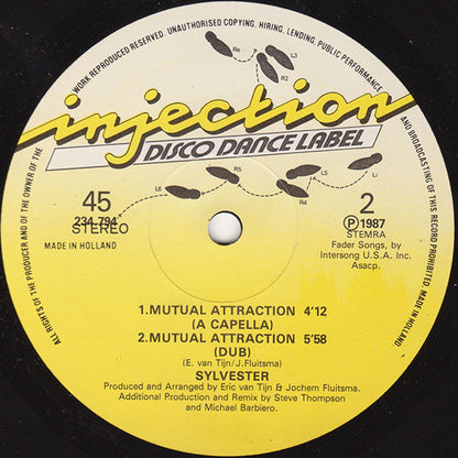 Sylvester : Mutual Attraction (Come Together Mix) (12")