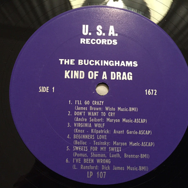 The Buckinghams : Kind Of A Drag (LP, Album, Mono, Pit)