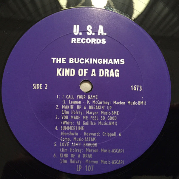 The Buckinghams : Kind Of A Drag (LP, Album, Mono, Pit)