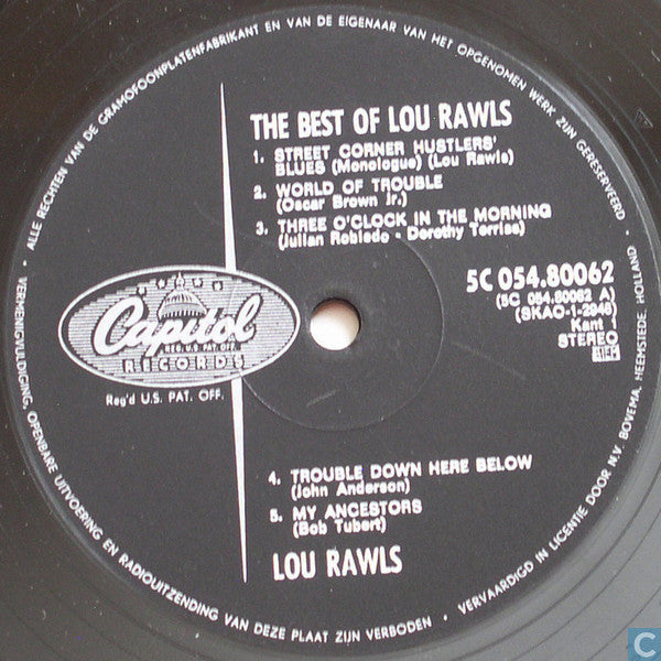 Lou Rawls : The Best Of Lou Rawls (LP, Comp, RE)