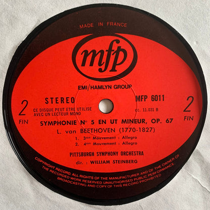 Ludwig van Beethoven, Pittsburgh Symphony Orchestra / William Steinberg : Symphony No. 5  (LP, Album, RE, Fli)