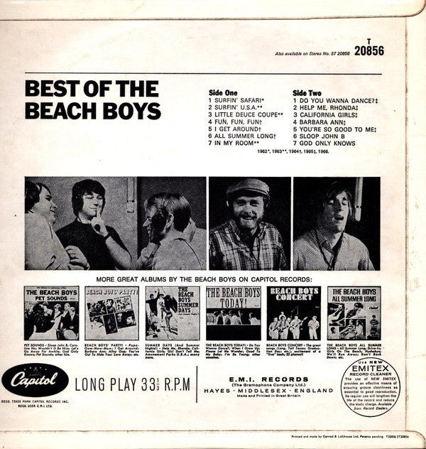 The Beach Boys : Best Of The Beach Boys (LP, Comp, Mono)