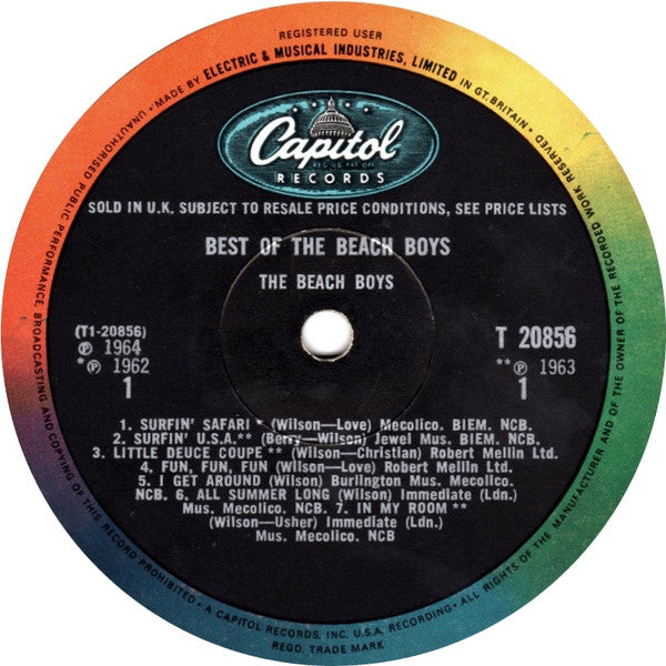 The Beach Boys : Best Of The Beach Boys (LP, Comp, Mono)