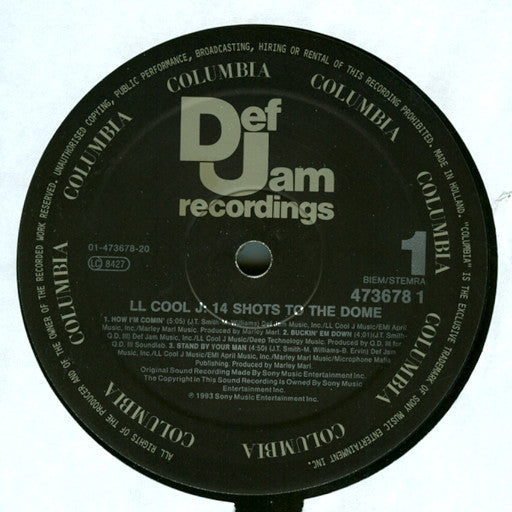 LL Cool J : 14 Shots To The Dome (2xLP, Album, Gat)