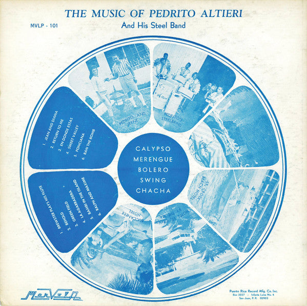Pedrito Altieri And His Happy Steel Band : The Music Of Pedrito Altieri And His Steel Band (LP, Album, Mono)