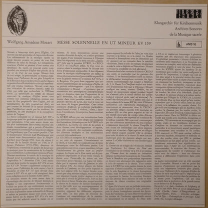 Wolfgang Amadeus Mozart : Waisenhausmesse (LP, Album)