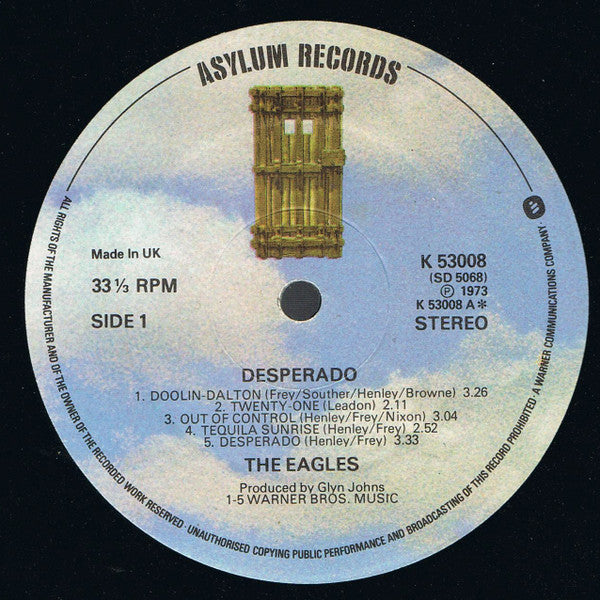 Eagles : Desperado (LP, Album, RE, Tex)