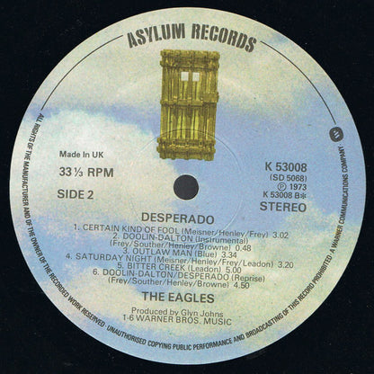 Eagles : Desperado (LP, Album, RE, Tex)
