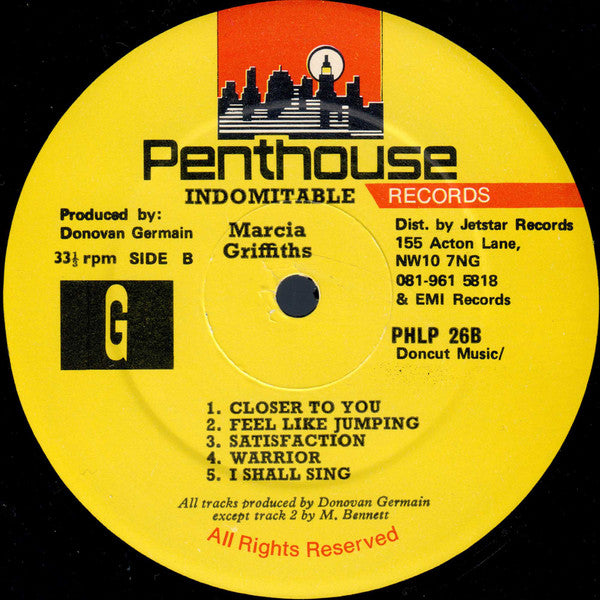 Marcia Griffiths : Indomitable (LP, Album)