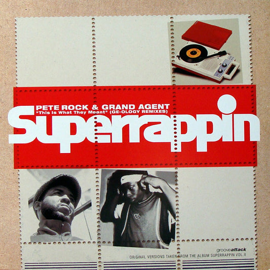 Pete Rock & Grand Agent : This Is What They Meant (Ge-ology Remixes) (12")