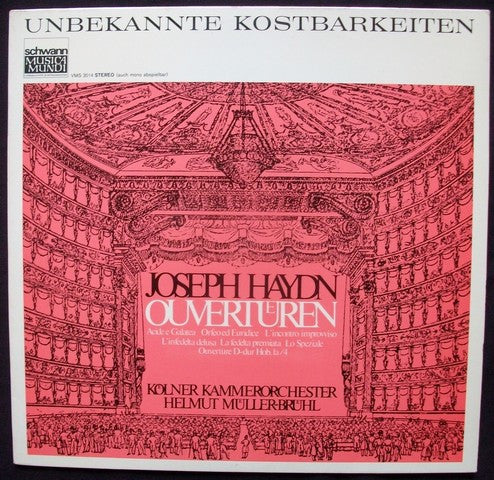 Joseph Haydn, Kölner Kammerorchester, Helmut Müller-Brühl : Ouverturen (LP)